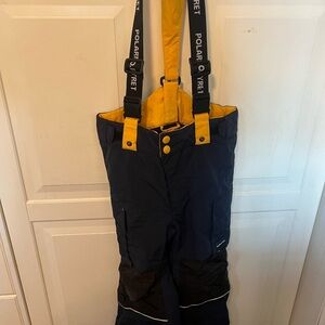 Polarn O. Pyret Kids Jumpsuit in Navy and Yellow